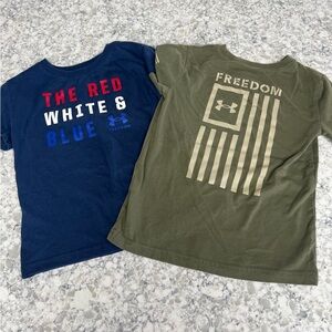 Boys (2 Shirts) Size 5 Under Armour Shirts